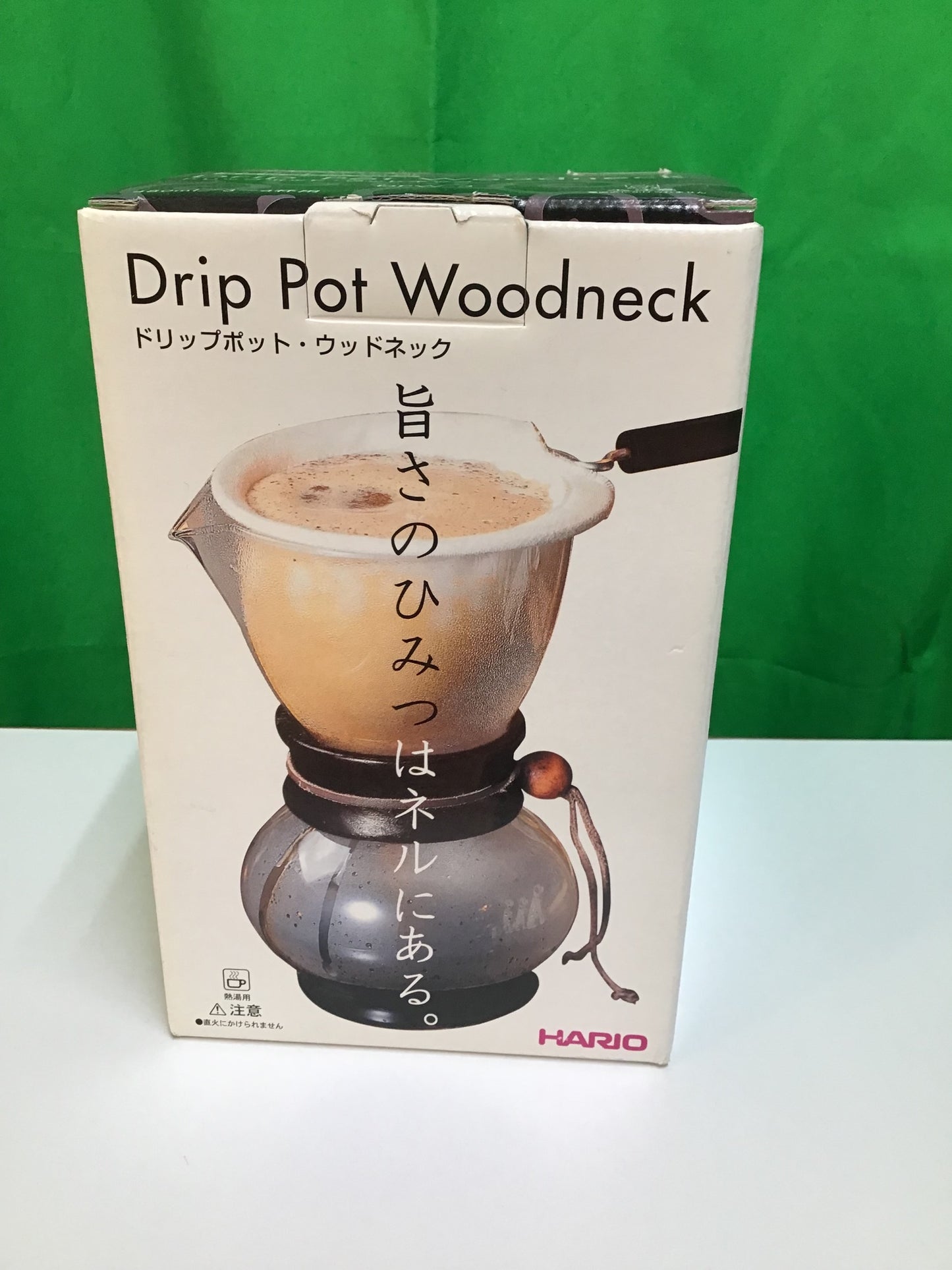 【深草店】 HARIO (ハリオ) ネルドリップ ポット ウッドネック オリーブウッド 3~4杯用 DPW-3-OV