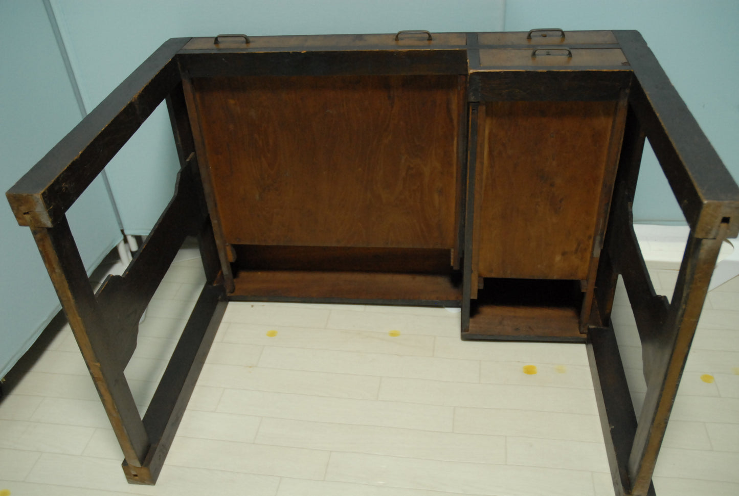 古机 古デスク アンティーク ヴィンテージ 古家具 時代家具 レトロ 幅89cm 奥行き59cm 高さ62cm