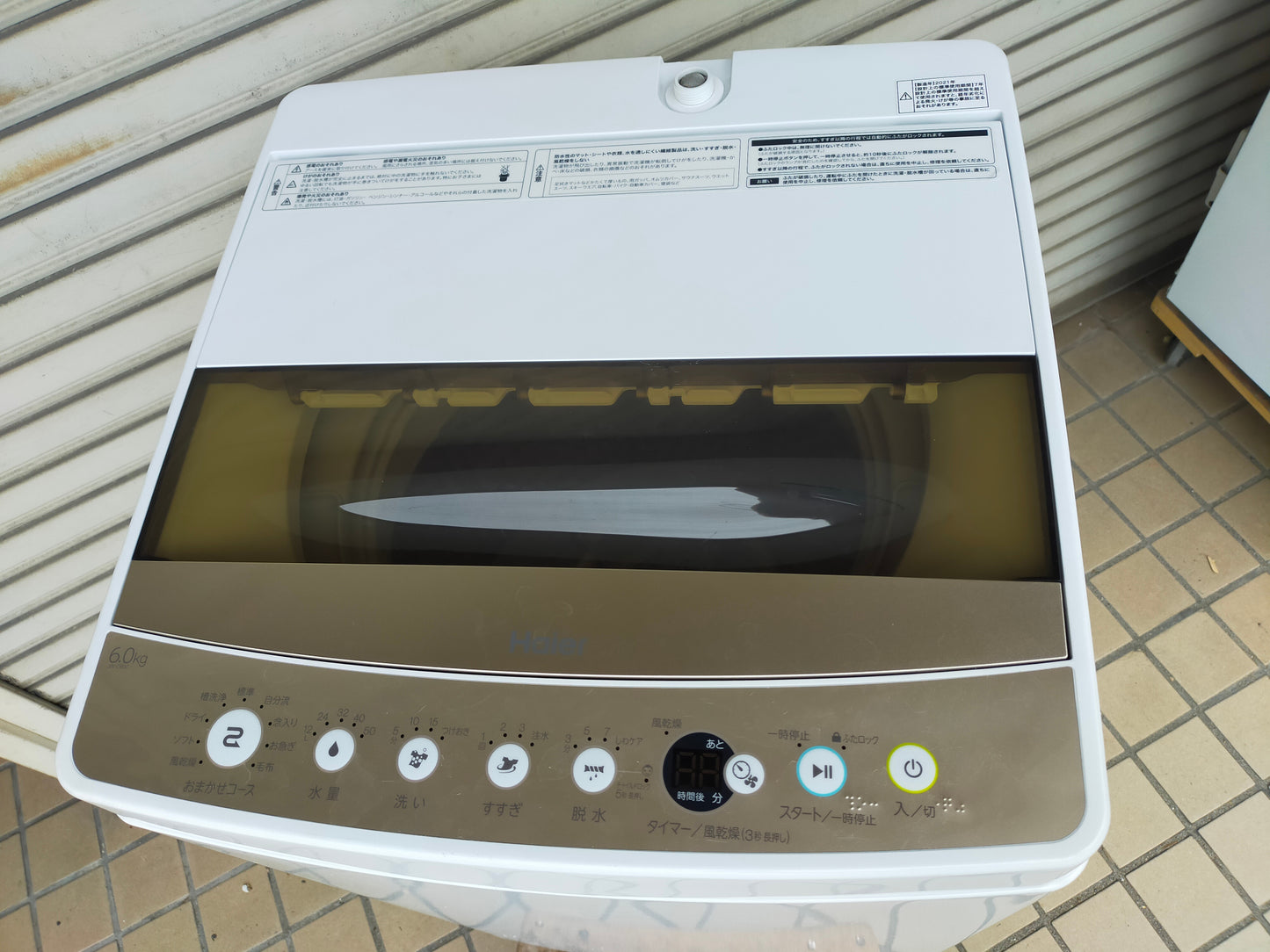 【サテライト】洗濯機 ハイアール JW-C60C-W 6.0kg 2021年製