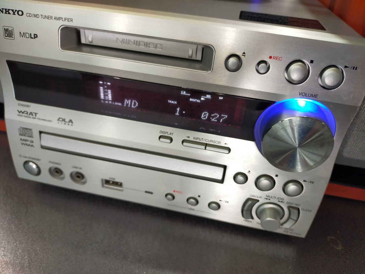 【サテライト】CD/MDミニコンポ オンキョー FR-N7SX