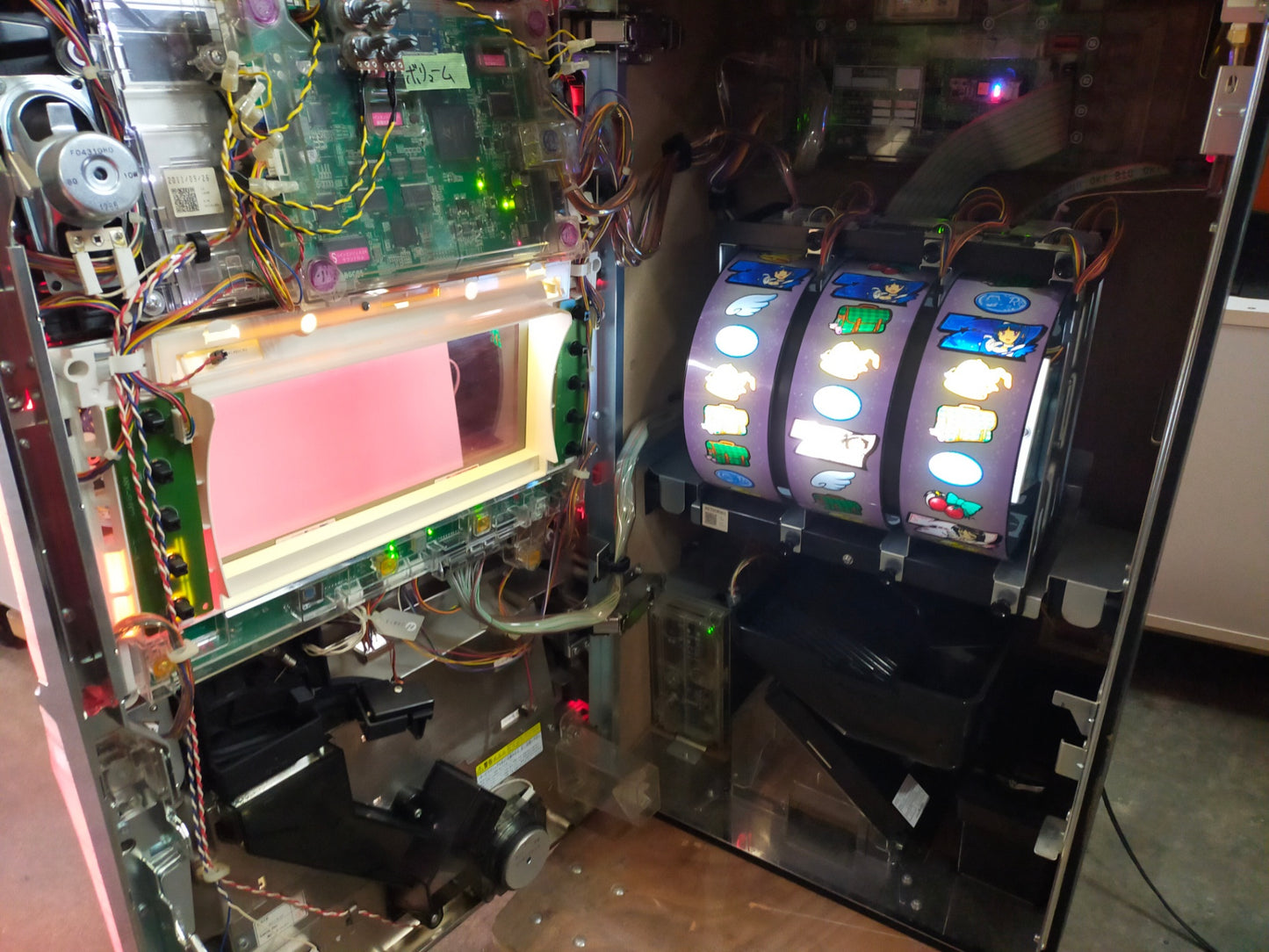 【サテライト】パチスロ実機 ツインエンジェル3 裏ロム付き 5号機 【発送不可】