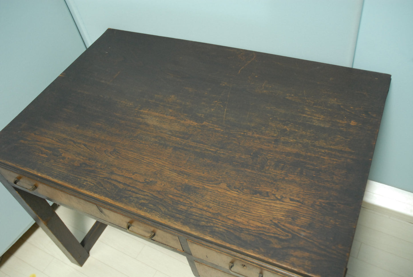 古机 古デスク アンティーク ヴィンテージ 古家具 時代家具 レトロ 幅89cm 奥行き59cm 高さ62cm
