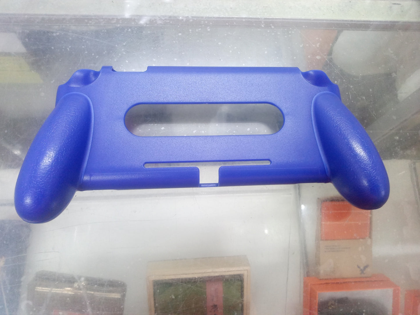 【深草店】 ハンドグリップ 任天堂Switchライト用 青