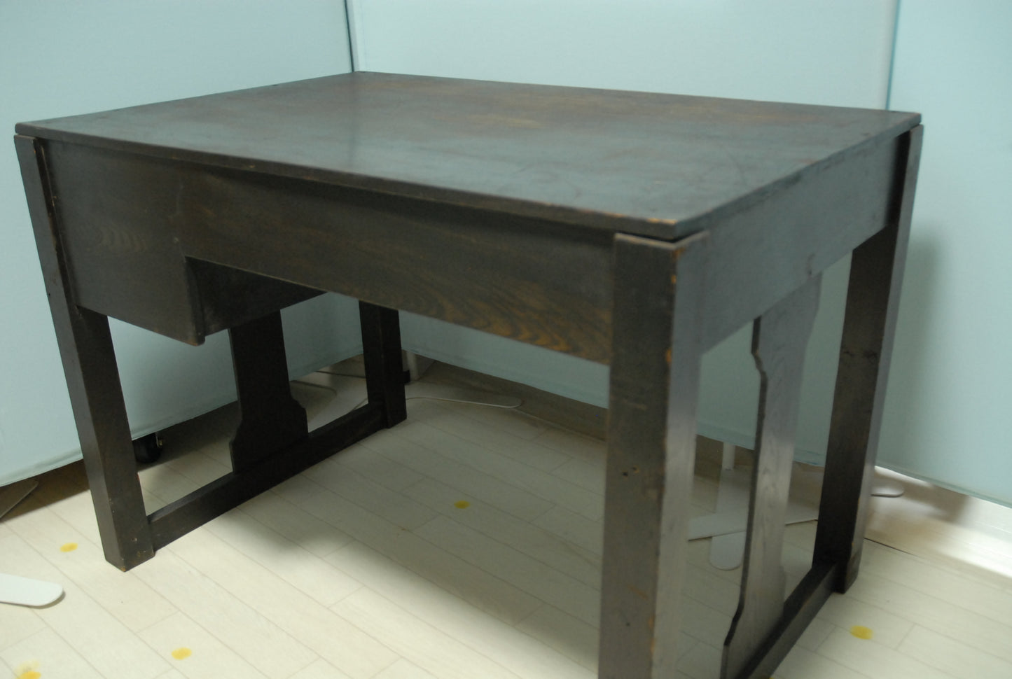 古机 古デスク アンティーク ヴィンテージ 古家具 時代家具 レトロ 幅89cm 奥行き59cm 高さ62cm
