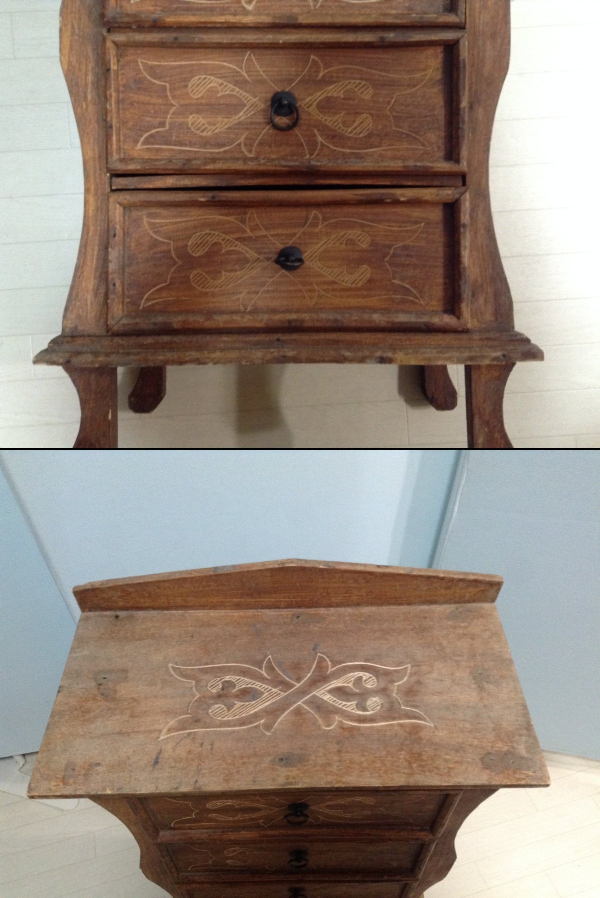 【倉庫保管】 古家具 4段チェスト