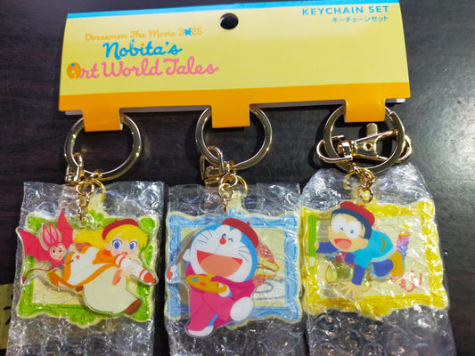 【サテライト】 キーチェーンセット USJ ドラえもん のび太の絵世界物語