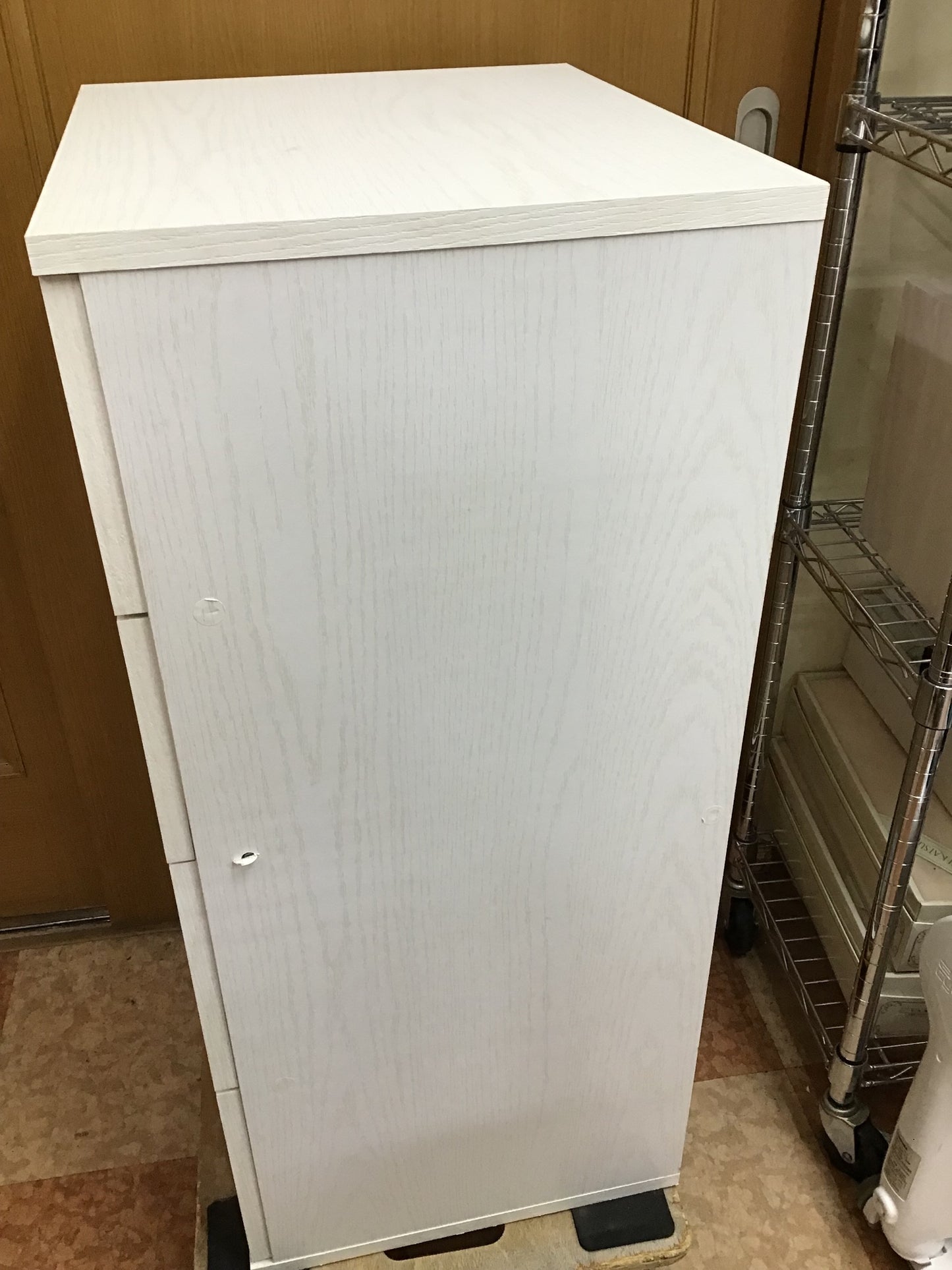 【深草店】 チェスト　白　幅475mm 高さ900mm 奥行400mm