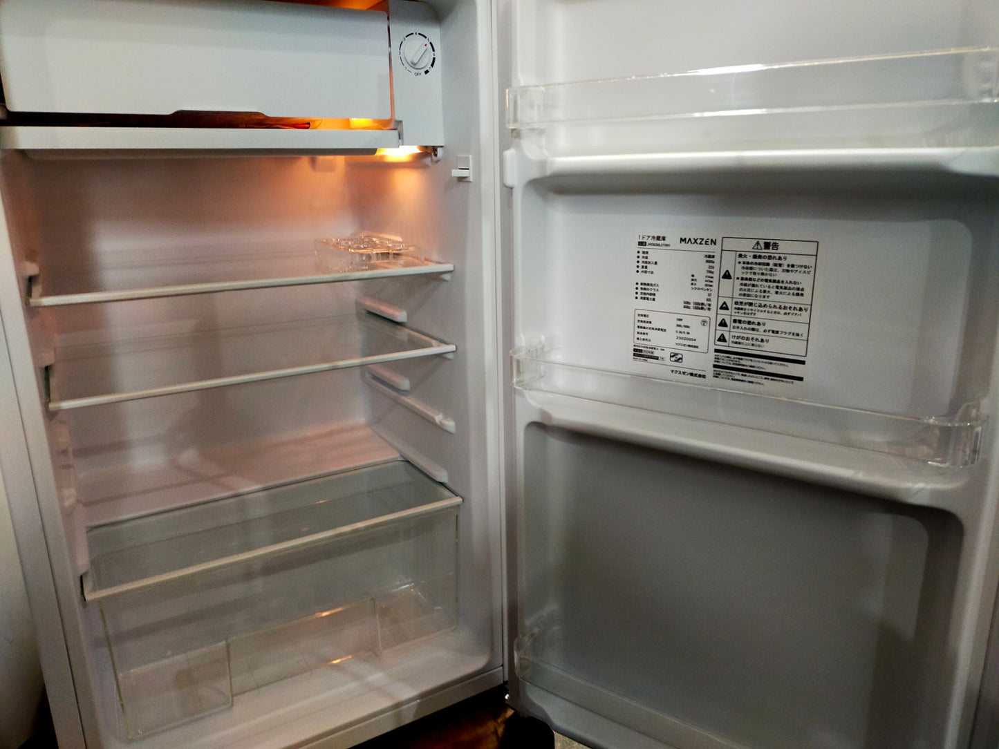 【サテライト】冷蔵庫 マクスゼン JR092ML1WH 92L 2023年製