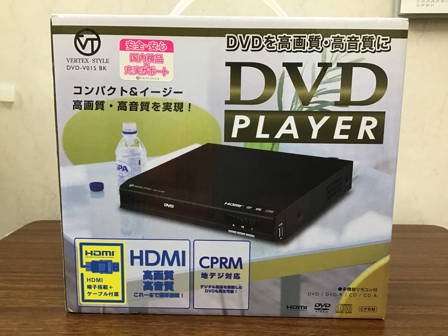 【深草店】 DVDプレーヤー　VERTEX STYLE   DVD-VO15  BK