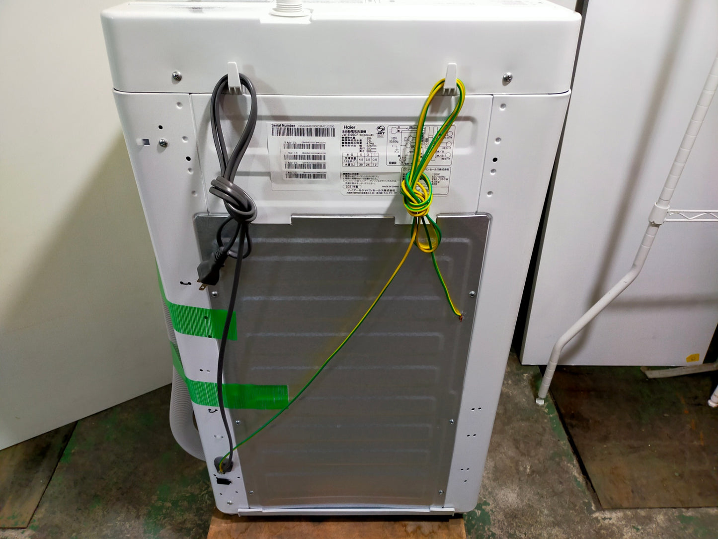 【サテライト】洗濯機 ハイアール JW-E45CF 4.5kg 2021年製