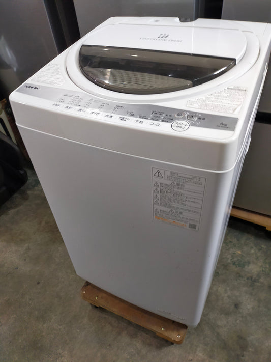 【サテライト】洗濯機 東芝 AW-6G9-W 6.0kg 2021年製