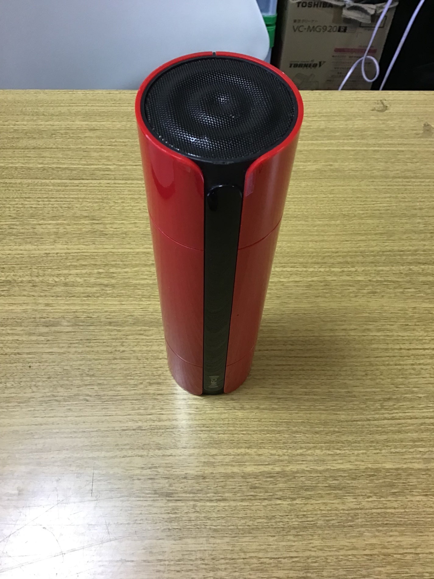 【深草店】スピーカー　赤　円柱