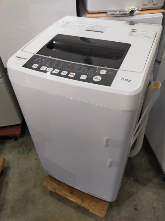 【深草店】洗濯機 ハイセンス HW-T55C 5.5kg 2019年製
