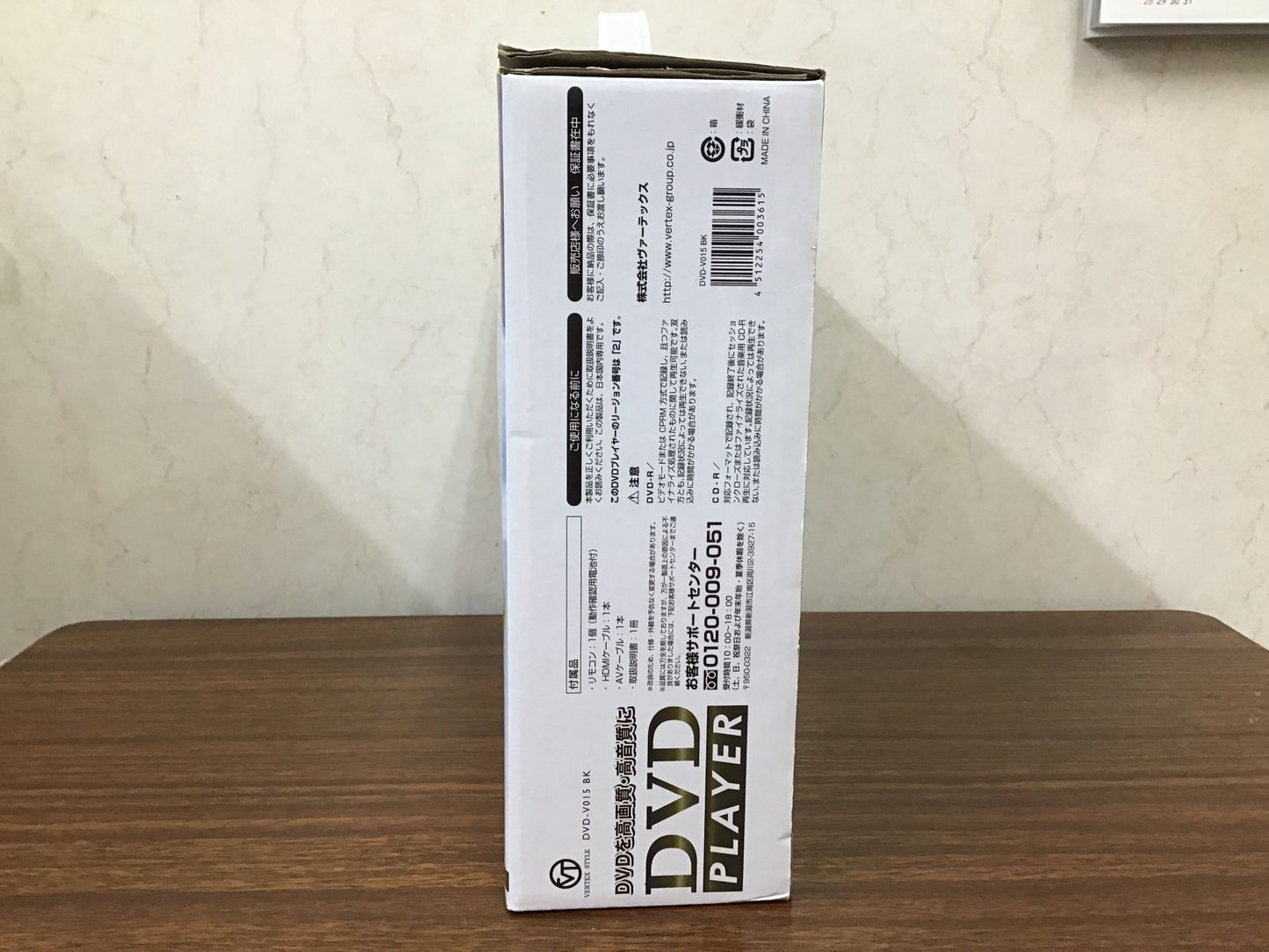 【深草店】 DVDプレーヤー　VERTEX STYLE   DVD-VO15  BK