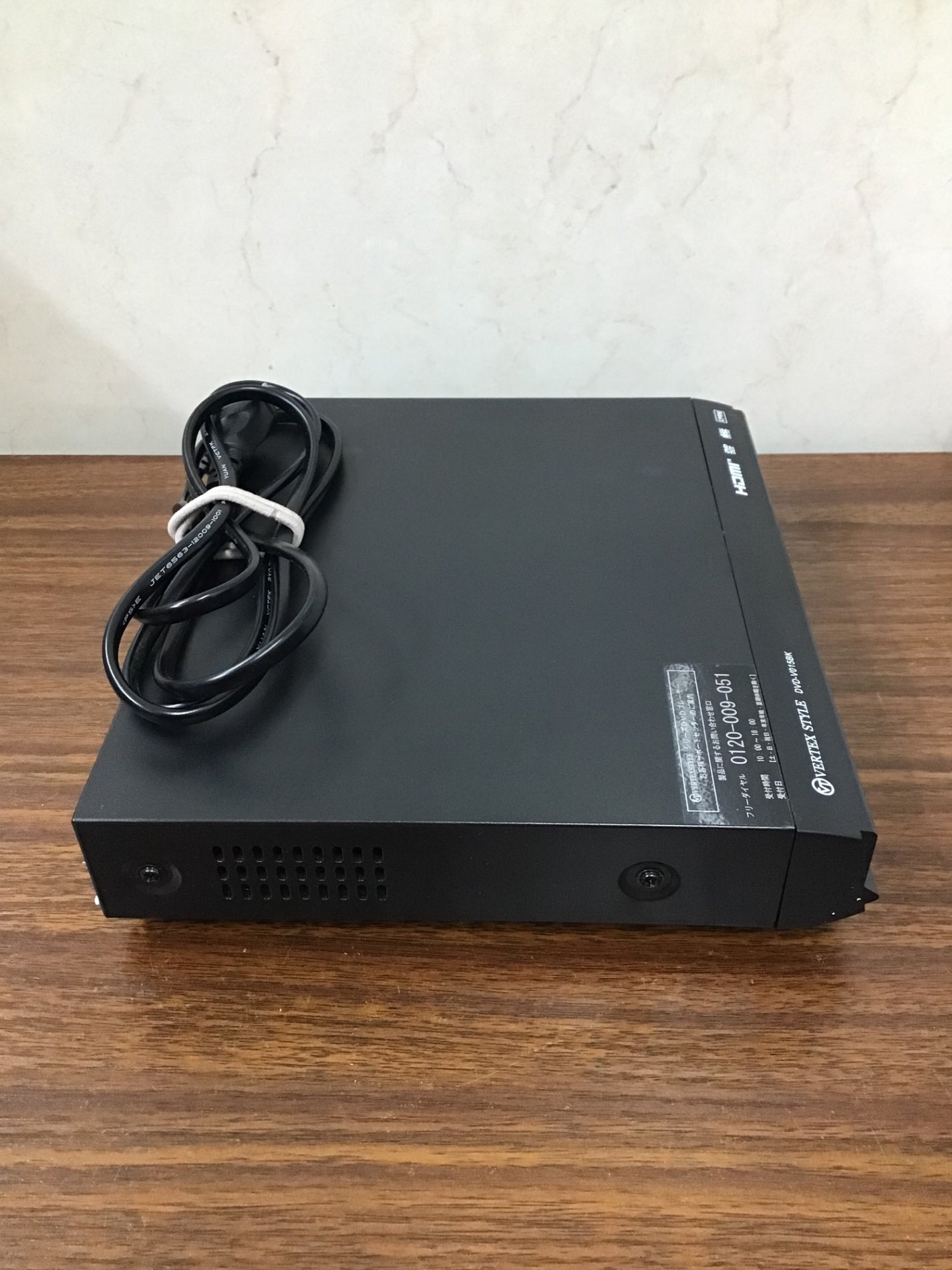 【深草店】 DVDプレーヤー　VERTEX STYLE   DVD-VO15  BK