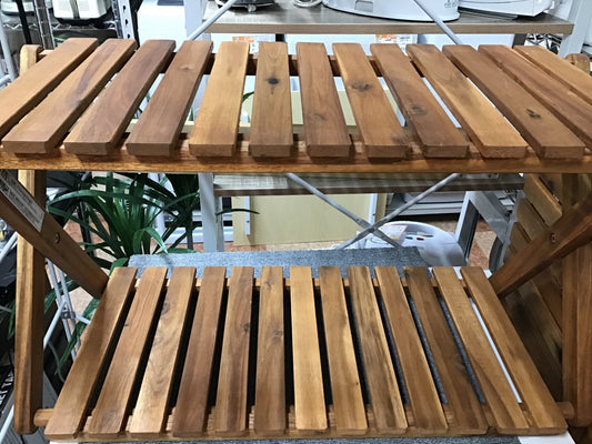 【深草店】 折りたたみラック　木製　幅66.5㎝　高さ38.5㎝　奥行30㎝