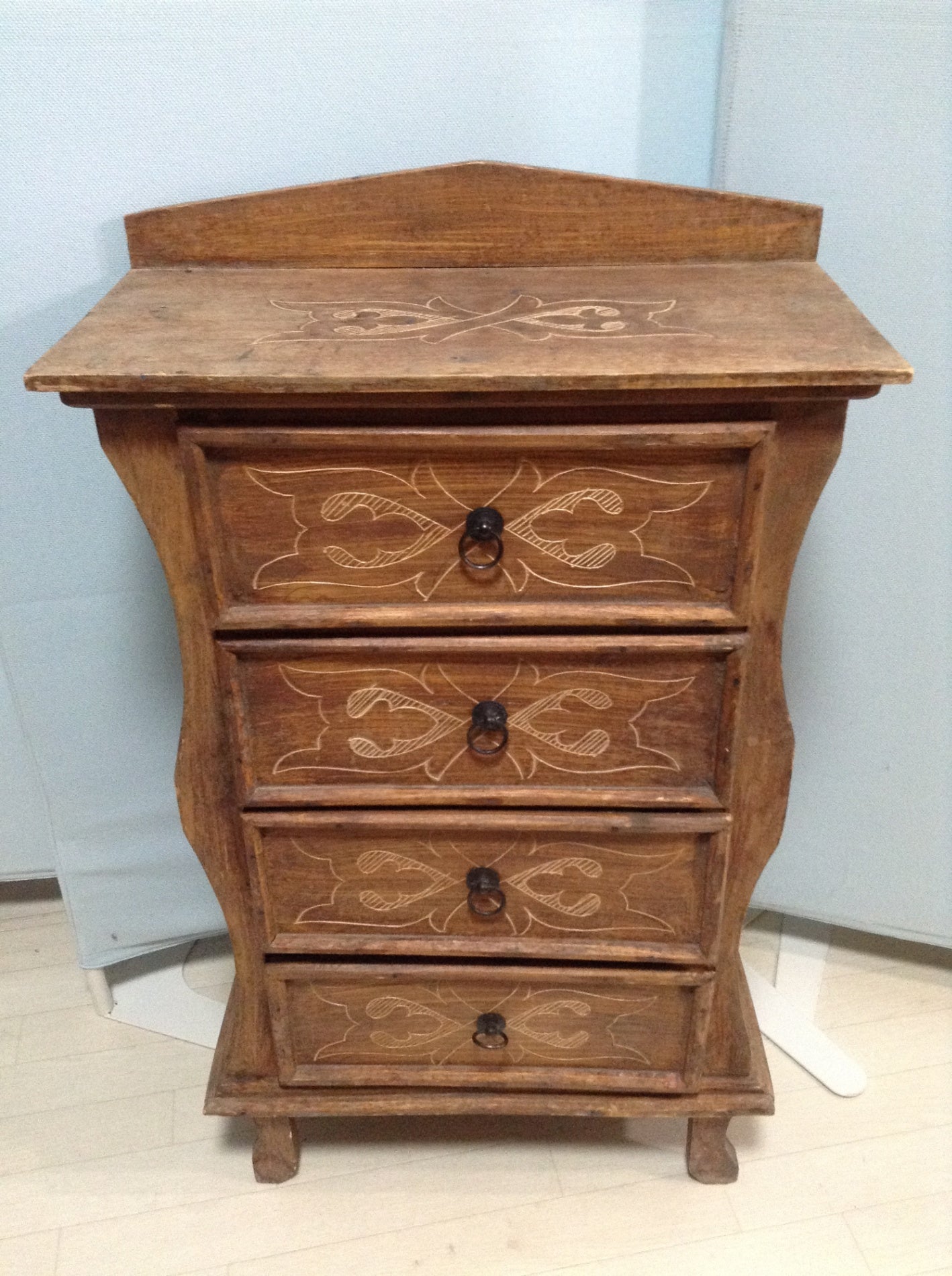 【倉庫保管】 古家具 4段チェスト