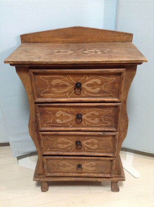 【倉庫保管】 古家具 4段チェスト