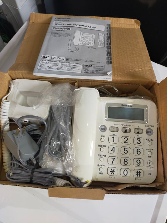 【サテライト】コードレス電話機 パイオニア TF-SA15S-W