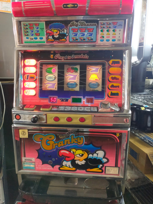 【サテライト】パチスロ実機 クランキーコンテスト 4号機 【発送不可】