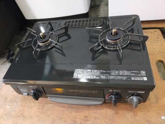 【サテライト】 ガスコンロ リンナイ KG34NBKL-13A 

 2020年製