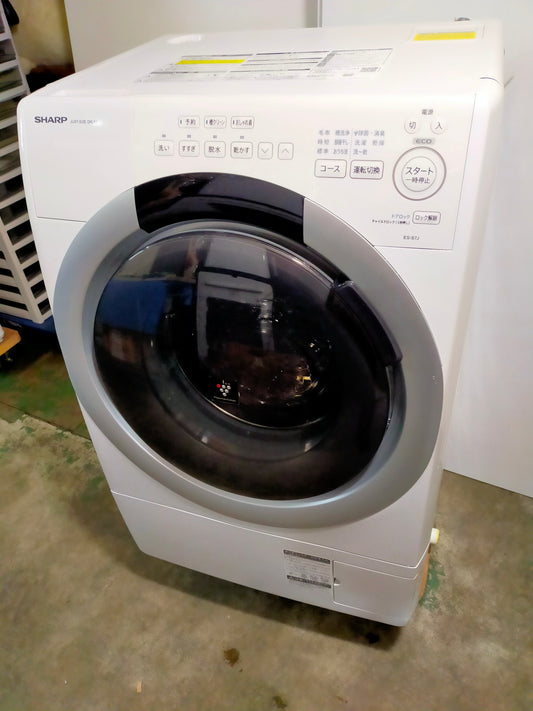 【サテライト】洗濯機 シャープ ES-S7J-WL 洗濯7kg 乾燥3.5kg 2024年製