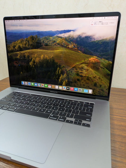 【倉庫保管】Apple MacBookPro ② 16インチ A2141 Intel Core i7 6コア 2.6GHz macOS メモリ16GB SSD 512GB