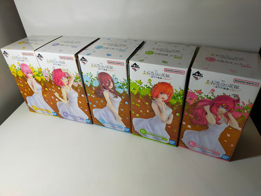 【サテライト】フィギュア 一番くじ 五等分の花嫁5体セット＋おまけ