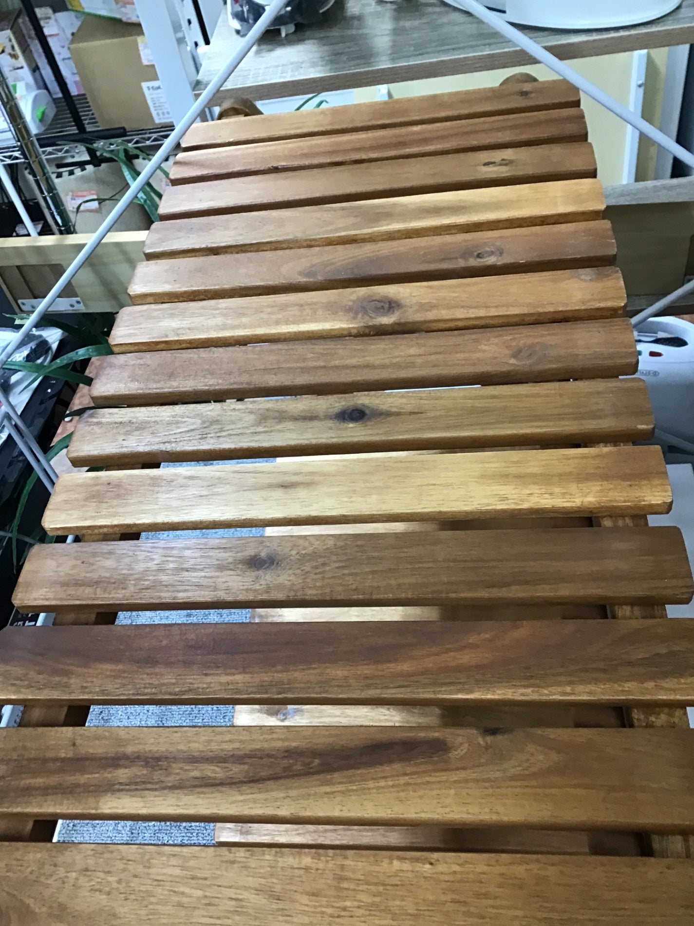 【深草店】 折りたたみラック　木製　幅66.5㎝　高さ38.5㎝　奥行30㎝