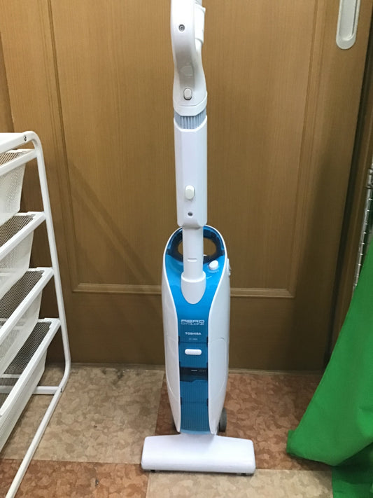 【深草店】東芝 サイクロン式スティッククリーナーコード式 タービンブラシタイプブルー【掃除機】TOSHIBA VC-Y80C-L