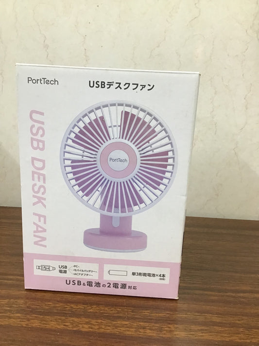 【深草店】 USBデスクファン　PORTTECH 

 不明年製
