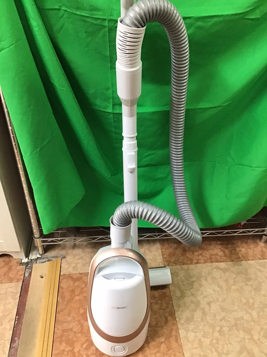 【深草店】アイリスオーヤマ 掃除機 紙パック式 ワイドタービンヘッド 超軽量 ノズル 付 ピンクゴールド IC-BTA4-P