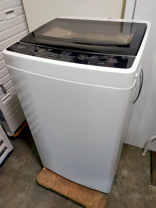 【サテライト】洗濯機 アクア AQW-G50JJ-W 5.0kg 2021年製