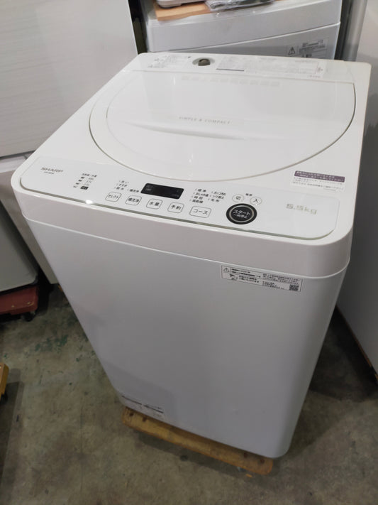 【サテライト】洗濯機 シャープ ES-GE5E-W 5.5kg 2021年製
